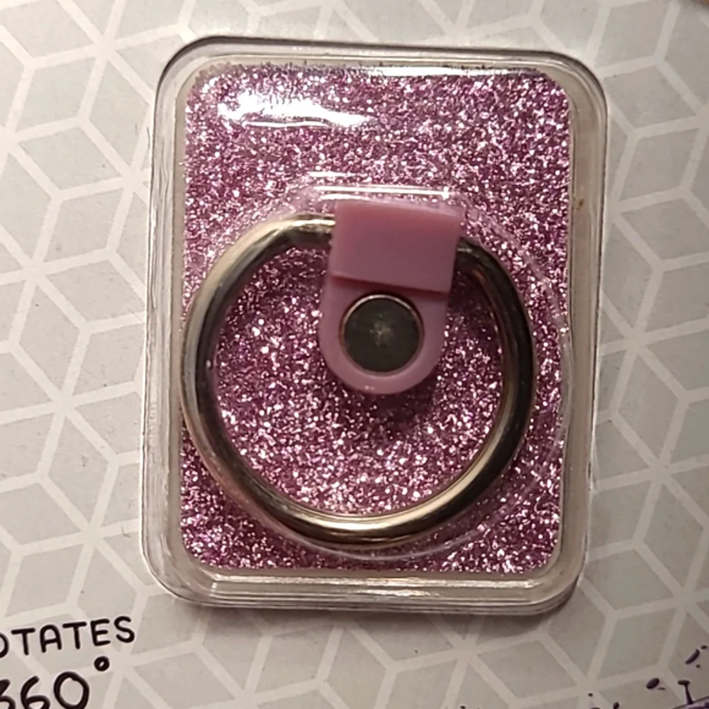 Purple Glittery Ring Phone Holder